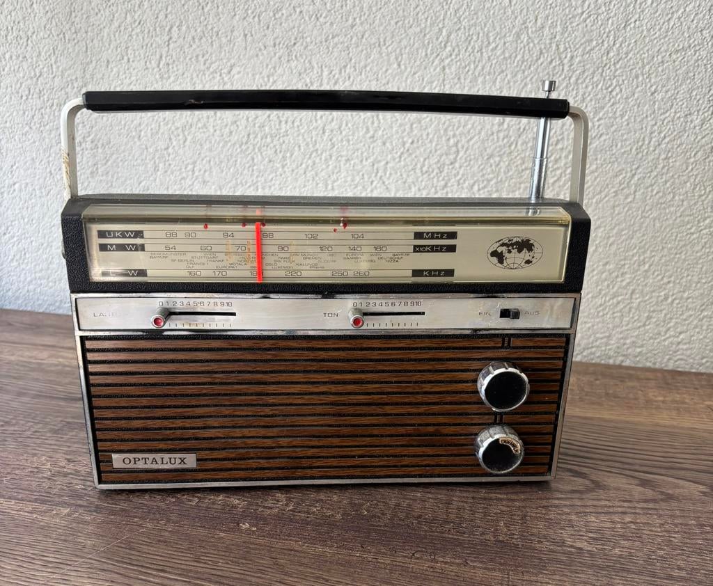 Optalux en philips, Audio, Tv en Foto, Radio's, Ophalen of Verzenden, Gebruikt