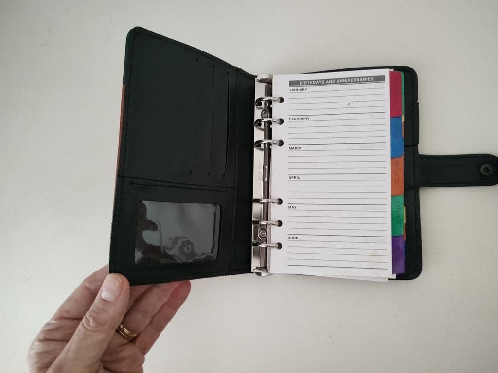 K666 AGENDA organizer model standard 95x171 mm kunstleder., Diversen, Gebruikt, Onbekend, Ophalen of Verzenden, Onbekend