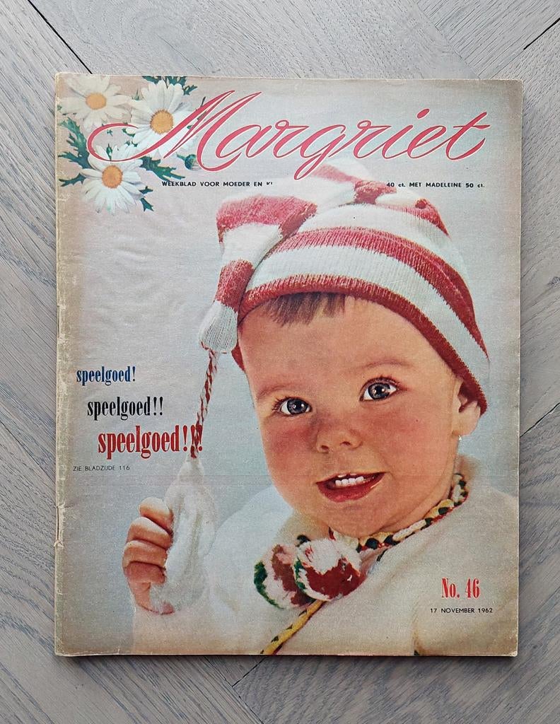 Vintage Margriet Nr 46 17 november 1962, Ophalen of Verzenden, 1960 tot 1980, Tijdschrift