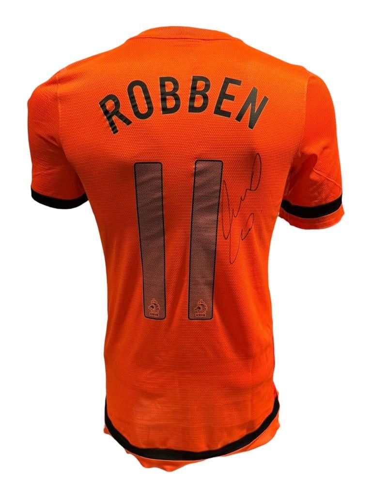 Arjen Robben Nederland 12/13 Player Issued Thuis Shirt, Soccersignings.nl, Shirt, Ophalen of Verzenden, Zo goed als nieuw