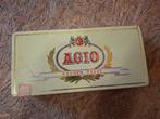 Vintage Agio sigarendoos Gouden Oogst, Gebruikt, Ophalen of Verzenden, Sigarenbandjes, Agio