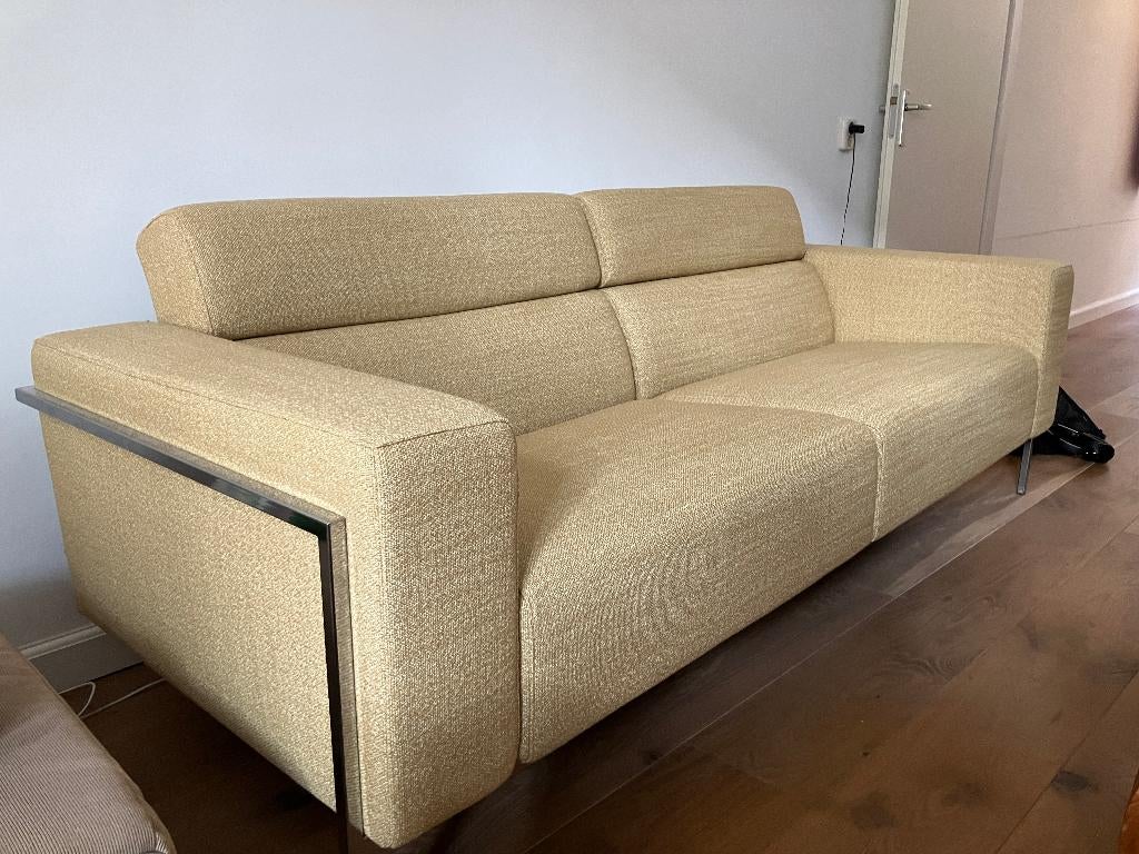 Bank Harvink, Huis en Inrichting, Banken | Bankstellen, Ophalen, Gebruikt, Tweepersoons, 75 tot 100 cm