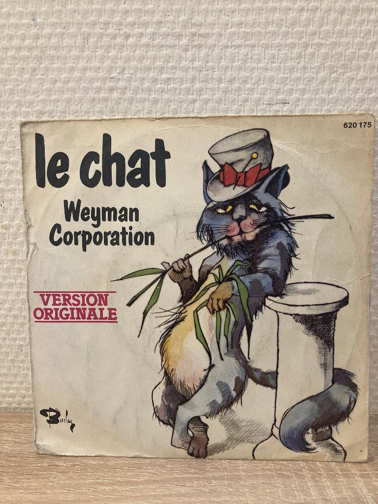 Weyman Corporation - le chat origenele versie ps, Gebruikt, 7 inch, Single, Ophalen of Verzenden