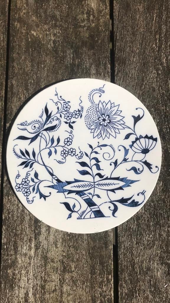 Antieke plaat / ronde tegel, Ophalen of Verzenden