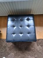 Poef, Huis en Inrichting, Ophalen, Gebruikt, Leer, 50 tot 75 cm