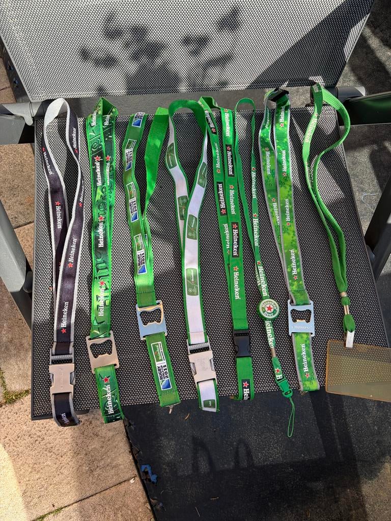 8 verschillende Heineken sleutelhangers keykoords ongebruikt, Ophalen, Nieuw, Merk