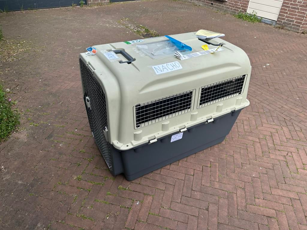 Transportbox hond 120x80 90hoog, Dieren en Toebehoren, Hondenbenches, Ophalen, Zo goed als nieuw