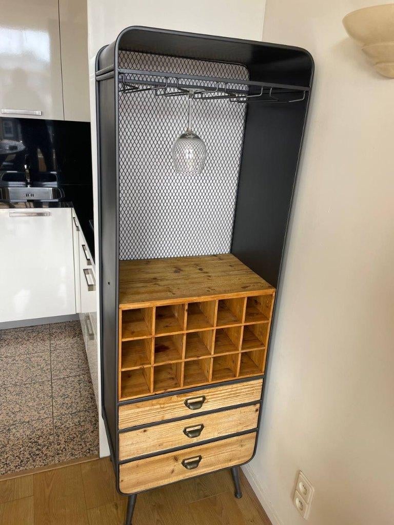 wandkast, Huis en Inrichting, Kasten | Wandmeubels, Met plank(en), Zo goed als nieuw, Minder dan 150 cm, Minder dan 100 cm