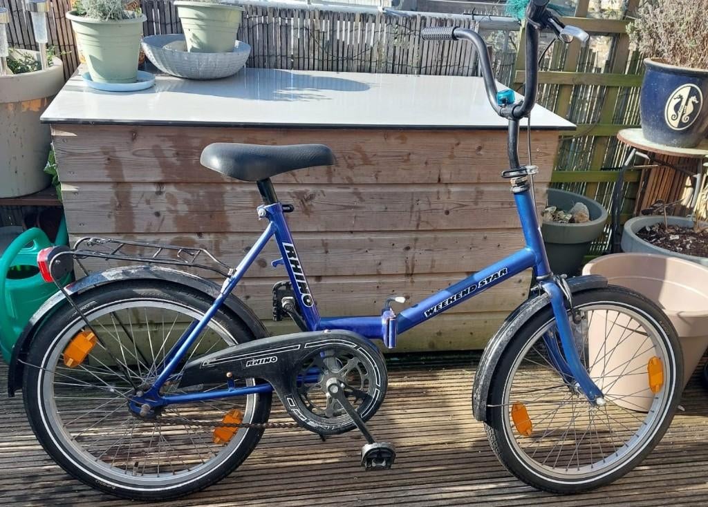 Vouwfiets Rhino Weekend Star Dames Heren, Gebruikt, 16 tot 18 inch, Dames, Ophalen