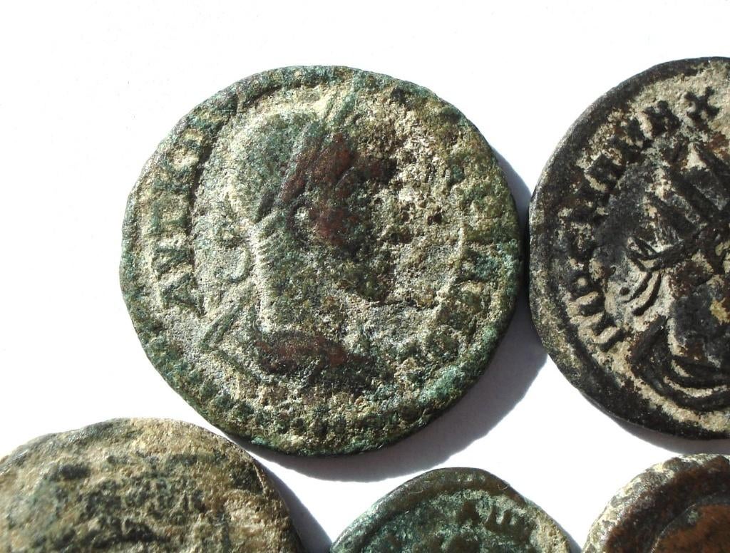 Romeinse Rijk lot met 10 verschillende munten, Ophalen of Verzenden, Overige landen, Losse munt