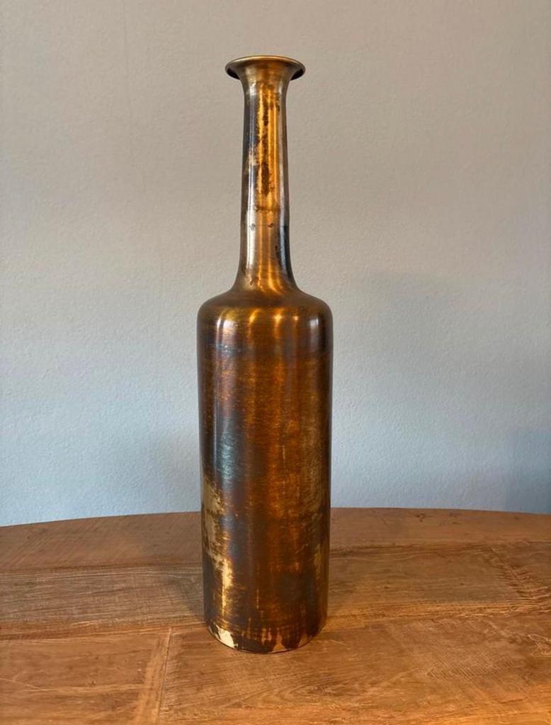 Bronzen vaas  60 cm hoog zo goed als nieuw, Ophalen