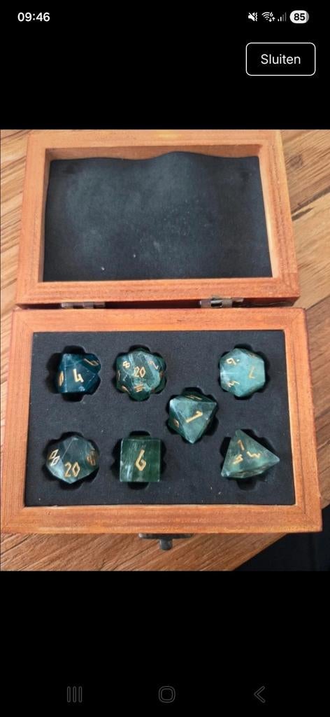 Glazen dobbelstenen, Ophalen of Verzenden