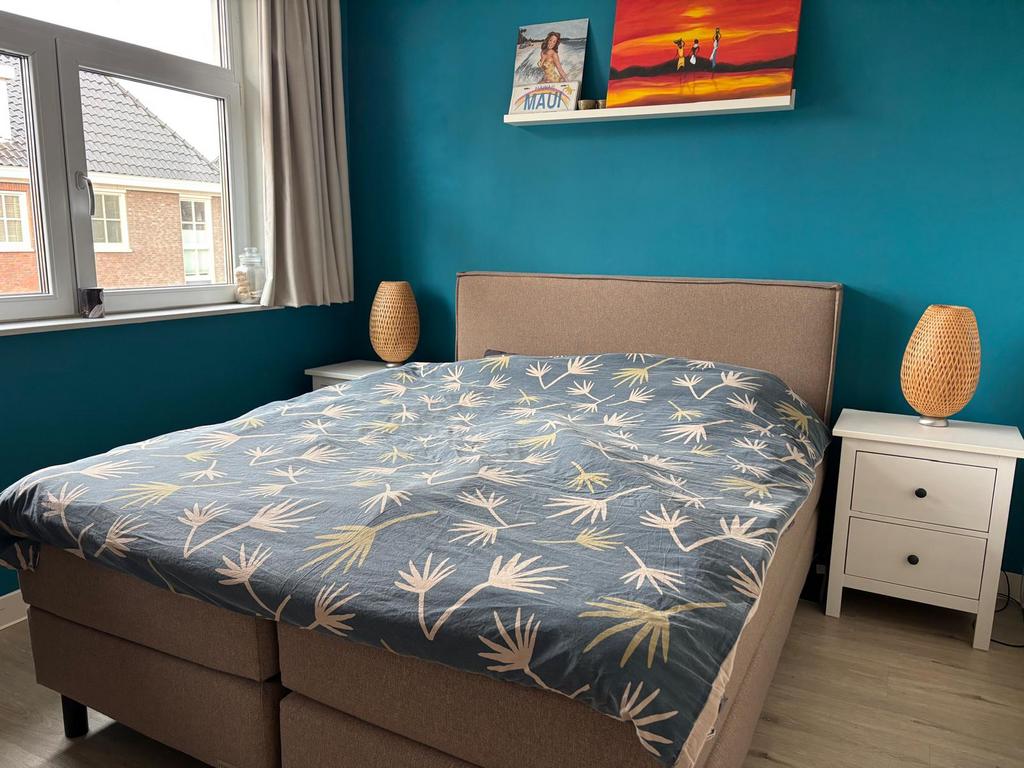 Norma boxspring 160 x 200, Ophalen, Zo goed als nieuw, Tweepersoons