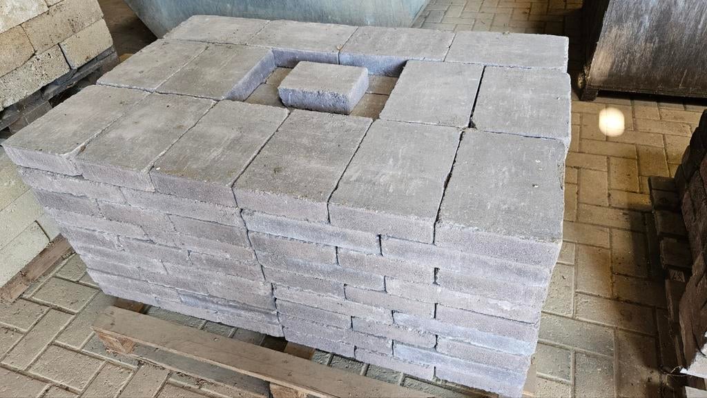 8,5m2 nwe Betonnen terrast. abbeystone grey, Tuin en Terras, Ophalen, Nieuw, 5 tot 10 m², Beton