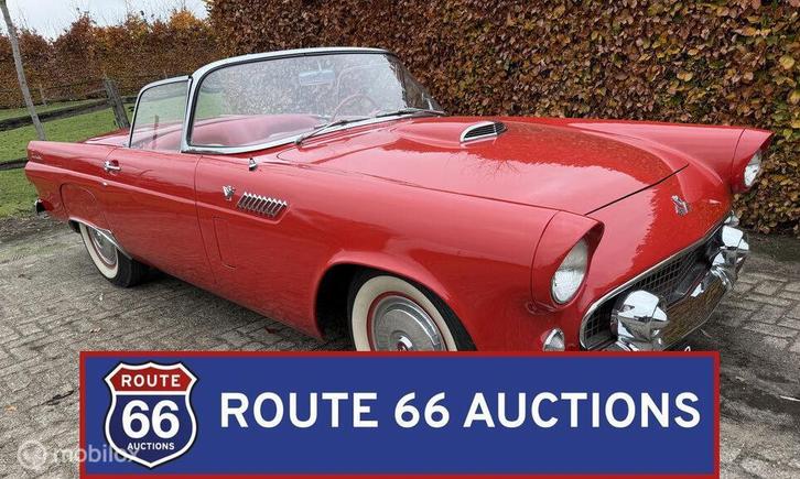 Ford Thunderbird | 1955 | Route 66 Auctions, Auto's, Oldtimers, Bedrijf, Te koop, Ford, Benzine, Overige carrosserieën, Handgeschakeld