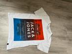 Wit Jack & Jones T-shirt met opdruk, maat L, Ophalen of Verzenden, Gedragen, Maat 52/54 (L), Wit