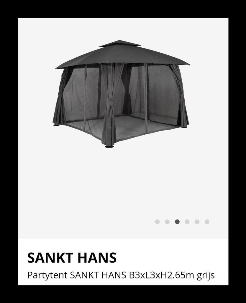 Partytent, Ophalen, Gebruikt, Partytent, Minder dan 4 meter