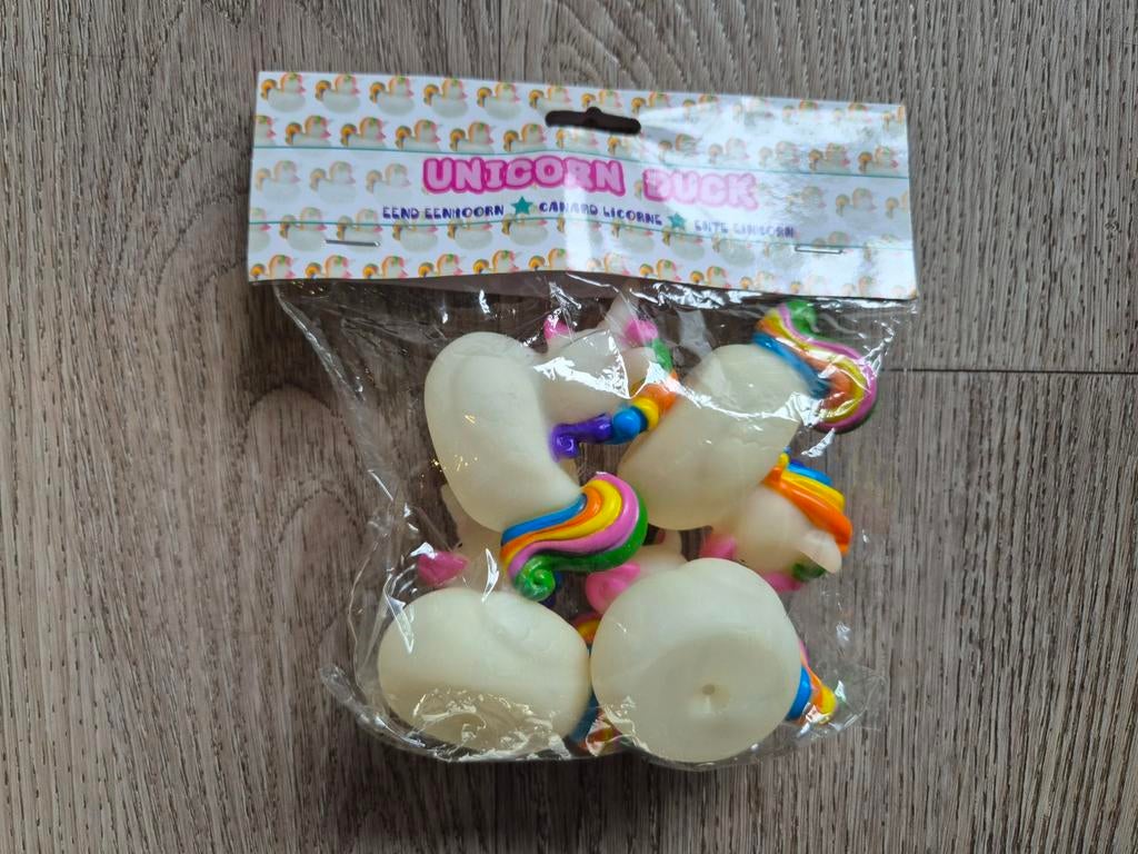 4x unicorn eenhoorn badeendje badspeelgoed nieuw, Ophalen of Verzenden, Nieuw