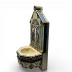 Keramieken Wijwaterbak met voorstelling van Christus, Antiek en Kunst, Ophalen of Verzenden