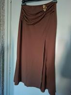 Soepele rok met hoge split, Kleding | Dames, Bruin, Maat 42/44 (L), Nieuw, Ophalen of Verzenden