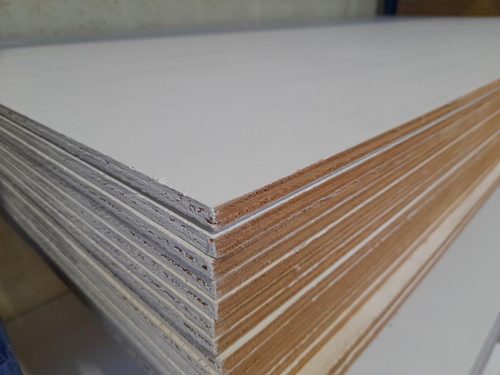 Okoumé multiplex platen, wit gegrond, watervast (*), Niet ingevuld, Nieuw, Niet ingevuld, Niet ingevuld