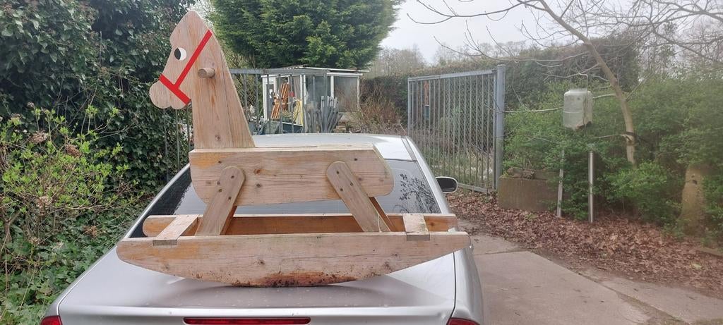 houten HOBBELPAARD kinderen speelgoed, Antiek en Kunst, Ophalen