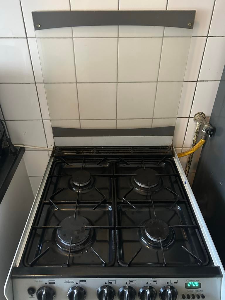 Cannon gasfornuis met dubbele oven - gebruikt, Witgoed en Apparatuur, Ophalen, Gebruikt, 60 cm of meer, 4 kookzones