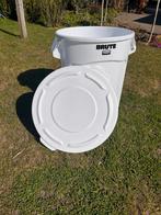 Brute ronde rubbermaid container met deksel 75 liter, Ophalen, Zo goed als nieuw, Kunststof, Met deksel