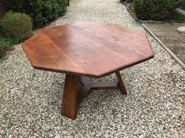 Antiek antieke 8 hoekige grote tafel Octogon, Ophalen