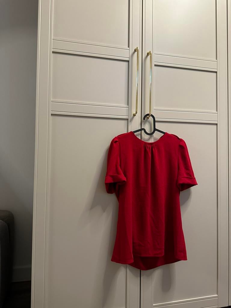 Zara rode blouse tops top chique M hoge kraag | Zara top, Kleding | Dames, Blouses en Tunieken, Nieuw, Maat 38/40 (M), Rood, Ophalen of Verzenden