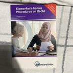 Elementaire kennis Procedures en Recht - Theorieboek, Ophalen of Verzenden, Gamma, Zo goed als nieuw, MBO
