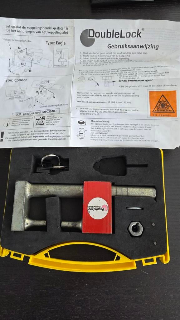 DoubleLock SCM goedgekeurd disselslot, Ophalen, Zo goed als nieuw