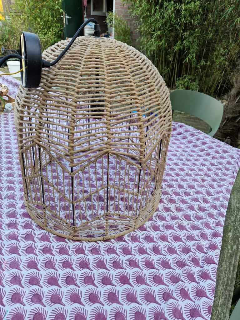 Kwantum hanglamp. Geweven materiaal., Ophalen, Zo goed als nieuw, Minder dan 50 cm