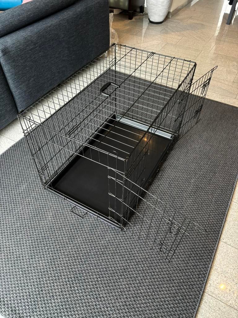 Hondenbench zwart., Dieren en Toebehoren, Hondenhokken, Ophalen, Gebruikt, Minder dan 65 cm, Hondenhok