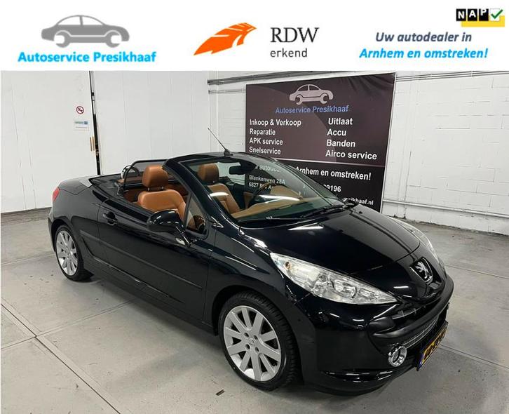 Peugeot 207 CC 1.6-16V T Féline VOL-LEDER / NAP / NAVIGATIE, Auto's, Peugeot, Bedrijf, Te koop, ABS, Airbags, Airconditioning
