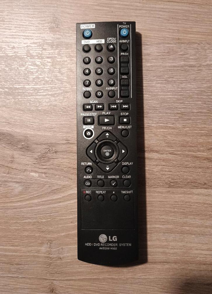 lg akb35914502 afstandsbediening origineel hdd dvd recorder, Audio, Tv en Foto, Afstandsbedieningen, Gebruikt, Origineel, Dvd