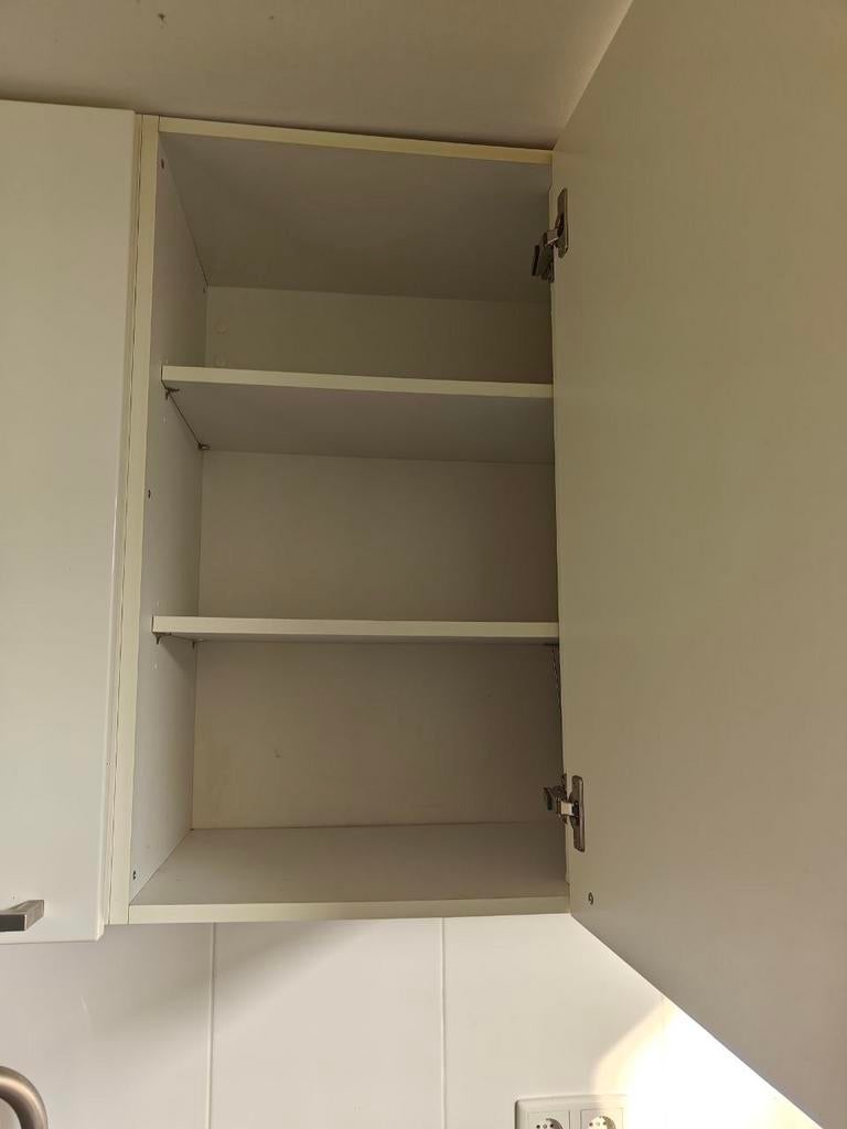 Complete Keuken - Wit met Donker Werkblad, Huis en Inrichting, Keuken | Keukenelementen, Ophalen, Gebruikt, Wit, 200 cm of meer