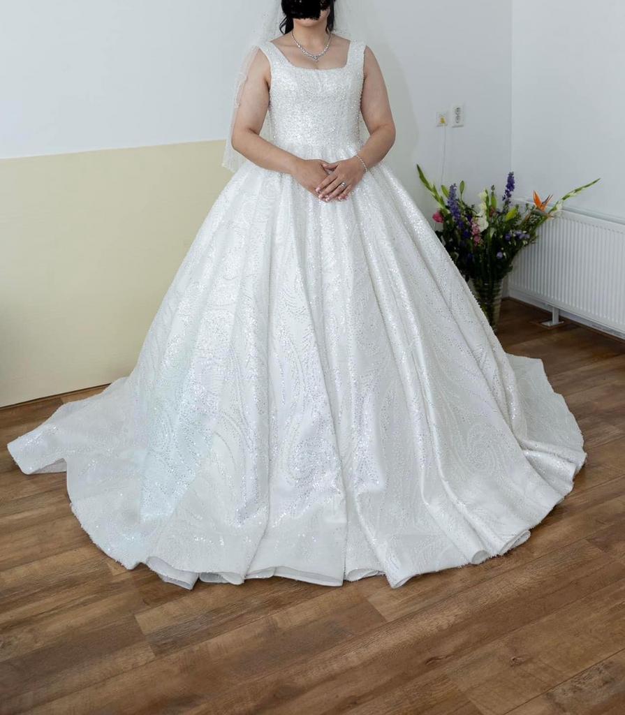 Bruidsjurk, Ophalen, Zo goed als nieuw, Wit, Trouwjurk