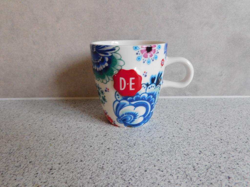 Senseo Mok Dutch Indigo Folk Fever Douwe Egberts, Ophalen of Verzenden, Zo goed als nieuw, Overige stijlen, Kop(pen) en/of Schotel(s)