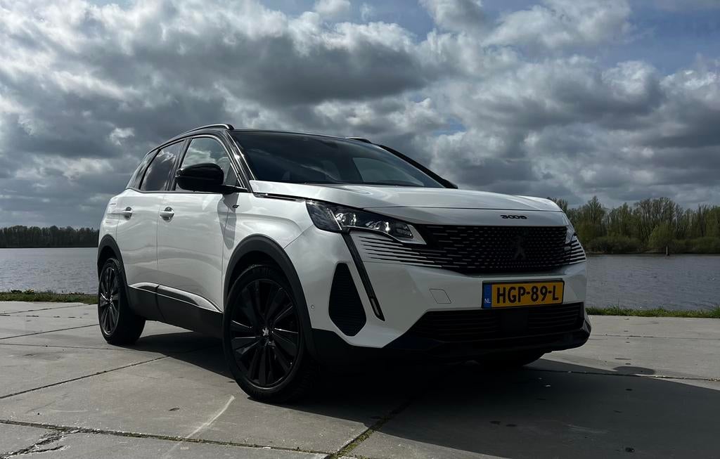 Peugeot 3008 1.2 Puretech 130pk S&S Eat8 2021 Wit, Auto's, Peugeot, Particulier, ABS, Achteruitrijcamera, Adaptive Cruise Control