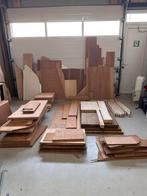 Grote partij hout, multiplex en eiken tafelbladen, Ophalen, Gebruikt, 25 tot 50 mm, Plank