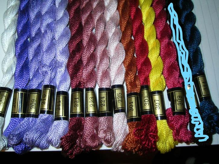 NIEUW, Veel kleuren DMC Perle 5, strengen van 25 meter., Hobby en Vrije tijd, Borduren en Borduurmachines, Nieuw, Borduurgaren of Zijde