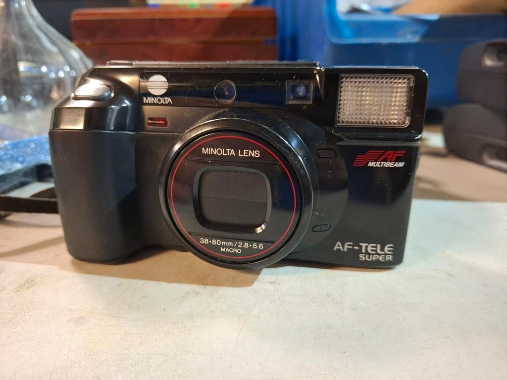 Minolta AF-Tele Super analoge camera, Audio, Tv en Foto, Fotocamera's Analoog, Compact, Minolta, Ophalen of Verzenden