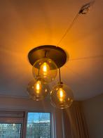 Plafondlamp met grote glazen bollen, Huis en Inrichting, Ophalen, Zo goed als nieuw, Glas