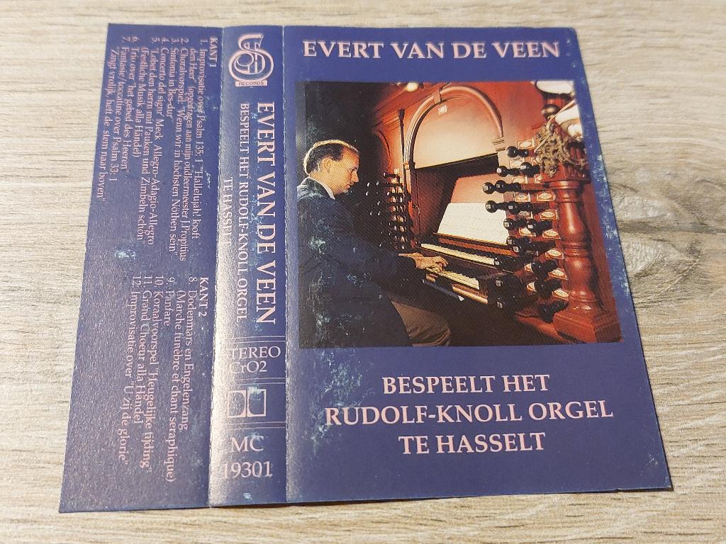 EVERT VAN DE VEEN - RUDOLF-KNOLL ORGEL TE HASSELT (MC), Cd's en Dvd's, 1 bandje, Ophalen of Verzenden, Zo goed als nieuw, Origineel