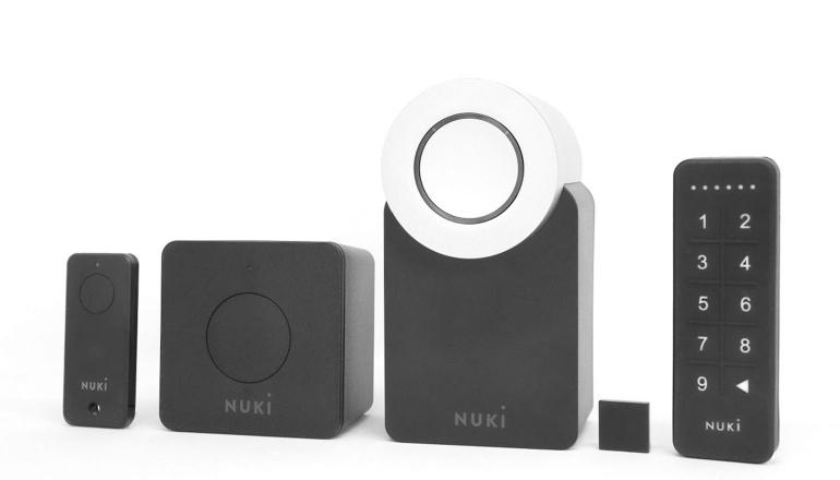 NUKI smart lock, opener (intercom), fob (knop) & keypad, Ophalen of Verzenden, Zo goed als nieuw, Buitendeur