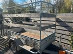 Hapert aanhanger 1350kg aannemers uitvoering met huif opbouw, Ophalen of Verzenden, Zo goed als nieuw