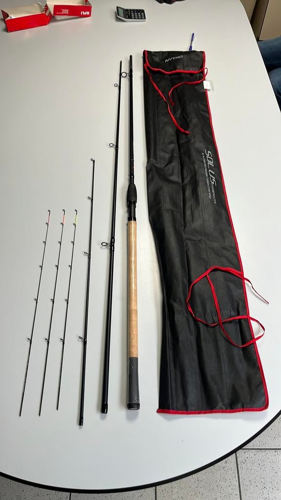 Nytro Solus Allrounder 12 ft feeder, Ophalen of Verzenden, Zo goed als nieuw, Werphengel