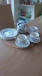 Churchill Blauw-Wit Servies - 20-delig met Bloemenpatroon, Ophalen of Verzenden, Zo goed als nieuw, Overige stijlen, Porselein