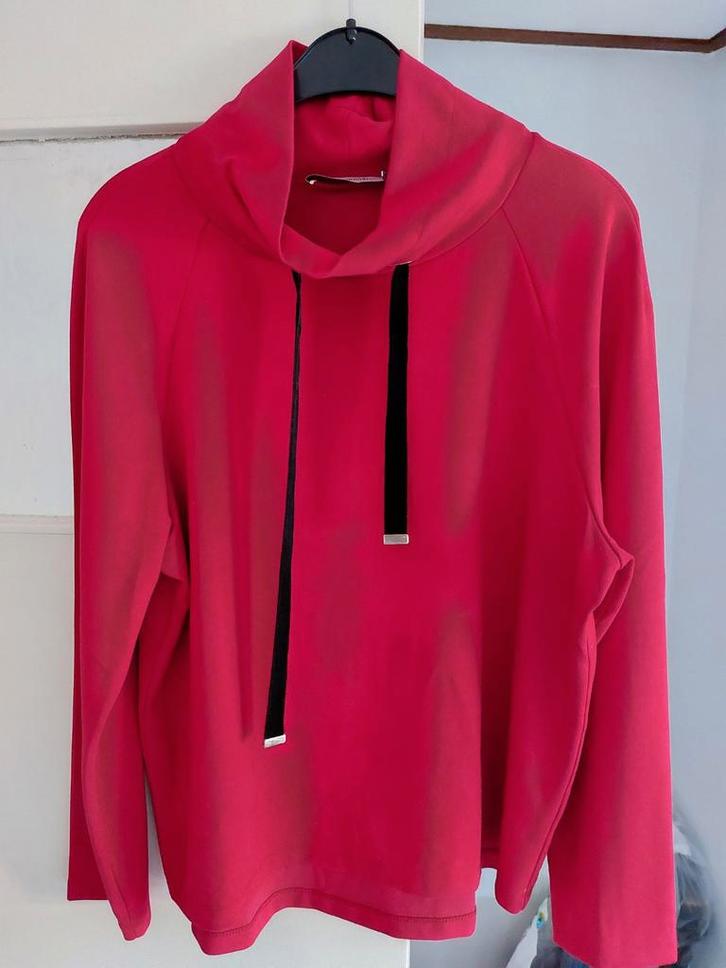 Rode sweater van monari z.g.a.n, Kleding | Dames, Truien en Vesten, Zo goed als nieuw, Maat 38/40 (M), Rood, Ophalen of Verzenden